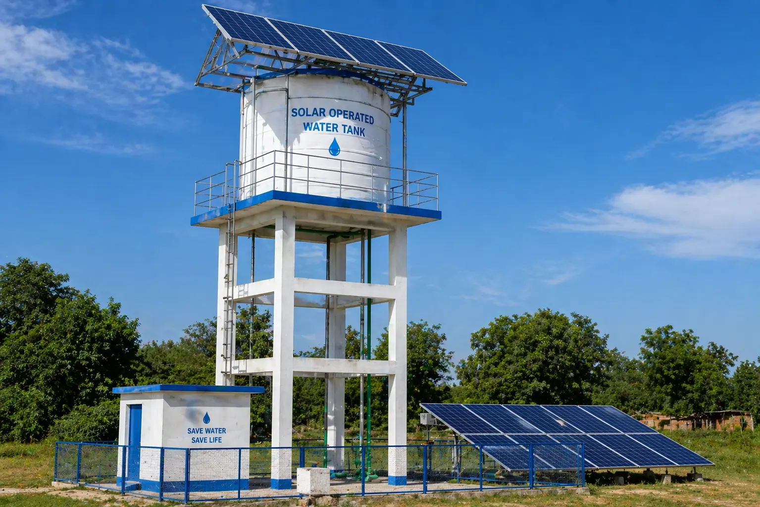 Solar Operated Water Tank
